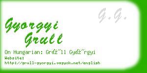 gyorgyi grull business card